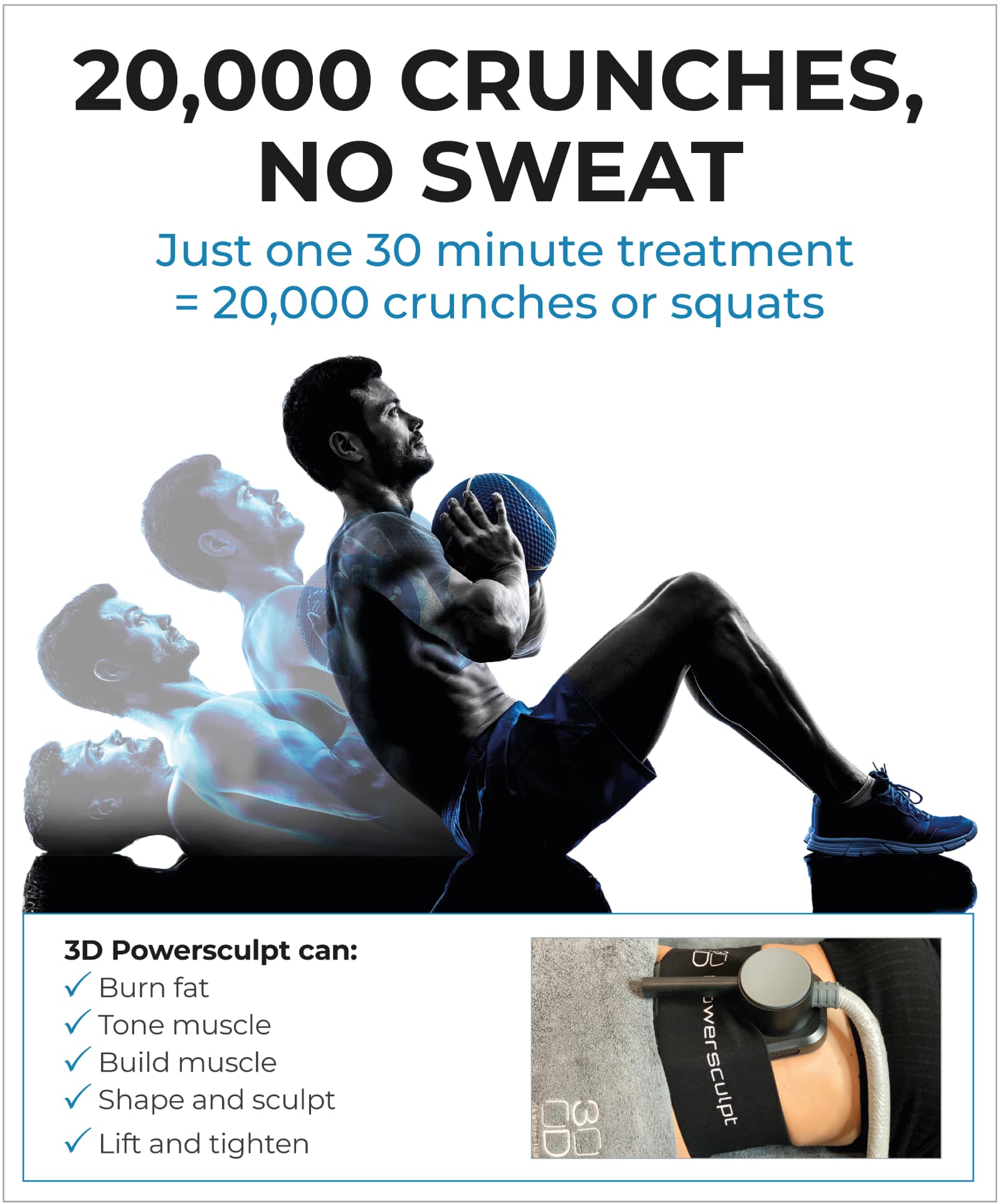 Powersculpt benefits — 20,000 crunches in one session